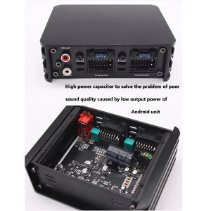 DSP Car Audio Amplifier Speaker for 16-Pin Android Head Unit, HIFI Power Amp, Plug & Play 12V 45W 4-Channel