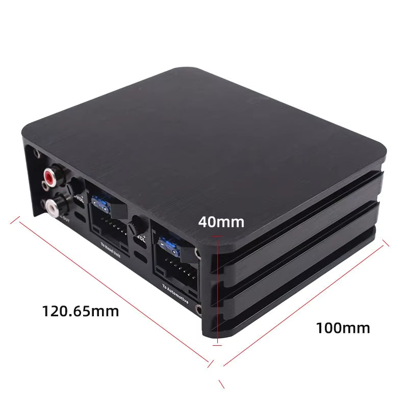 DSP Car Audio Amplifier Speaker for 16-Pin Android Head Unit, HIFI Power Amp, Plug & Play 12V 45W 4-Channel