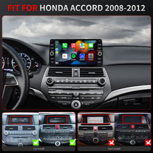 Load image into Gallery viewer, For Honda Accord 2008-2012 Radio upgrade,10.2-inch QLED  8-Core CPU,touch screen Stereo,Wireless CarPlay &amp; Android Auto,keep OEM Controls