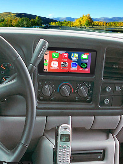 For GMC Savana 1996-2000 Radio upgrade,6.8-inch QLED 8-Core CPU,touch screen Stereo,Wireless CarPlay & Android Auto,keep OEM Controls