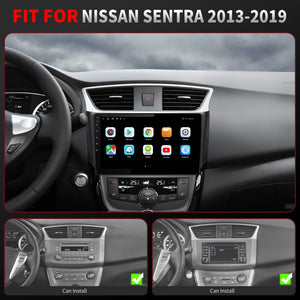 For Nissan Sentra 2013-2019 Radio upgrade,9-inch QLED 8-Core CPU,touch screen Stereo,Wireless CarPlay & Android Auto,keep OEM Controls