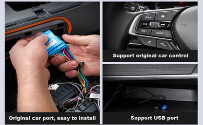 For Toyota Tacoma 2016-2023 Radio upgrade,10.1-inch QLED  8-Core CPU,touch screen Stereo,Wireless CarPlay & Android Auto,keep OEM Controls