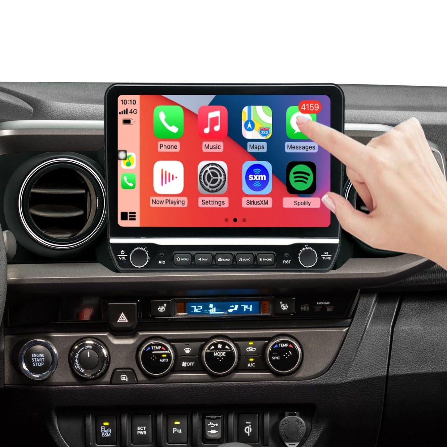 Topdisplay 2016 2017 2018 2019 2020 2021 2022 2023 Toyota Tacoma Upgrade Stereo Headunit Apple Carplay Android Auto Pantalla Estéreo