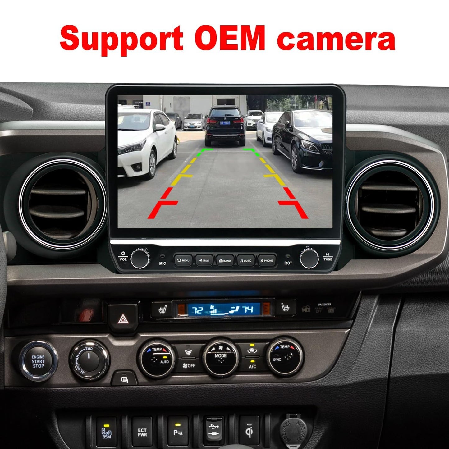 Topdisplay 2016 2017 2018 2019 2020 2021 2022 2023 Toyota Tacoma Upgrade Stereo Headunit Apple Carplay Android Auto Pantalla Estéreo