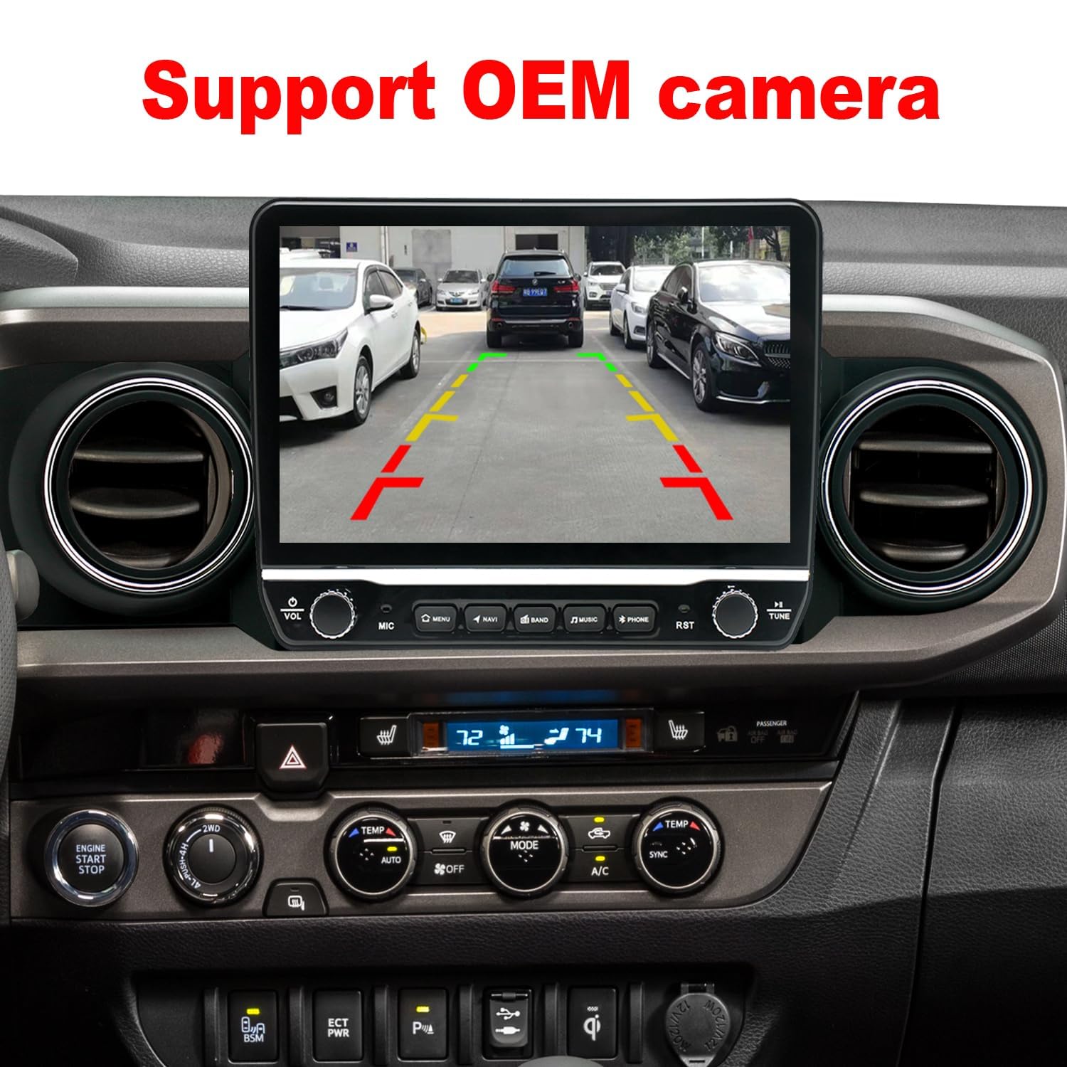 Topdisplay 2016 2017 2018 2019 2020 2021 2022 2023 Toyota Tacoma Upgrade Stereo Headunit Apple Carplay Android Auto Pantalla Estéreo