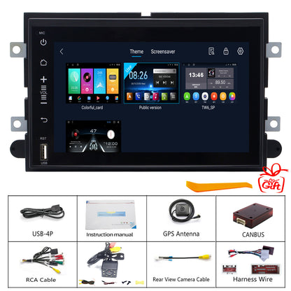 For Ford F150 2004-2008 Radio upgrade,7-inch QLED 8-Core CPU,touch screen Stereo,Wireless CarPlay & Android Auto,Free camera