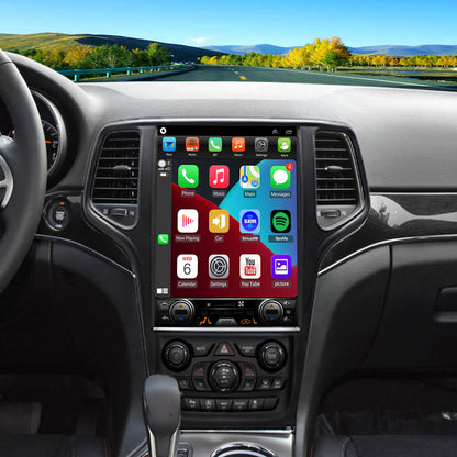 For Jeep Grand Cherokee 2014-2022 Radio upgrade,12.1-inch QLED  8-Core CPU,touch screen Stereo,Wireless CarPlay & Android Auto,keep OEM Controls