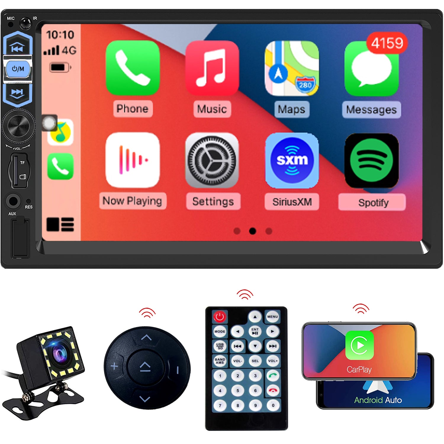 For Volvo VNL 2004-2016 Radio Upgrade, 7-Inch Touch Screen Stereo, Wireless CarPlay