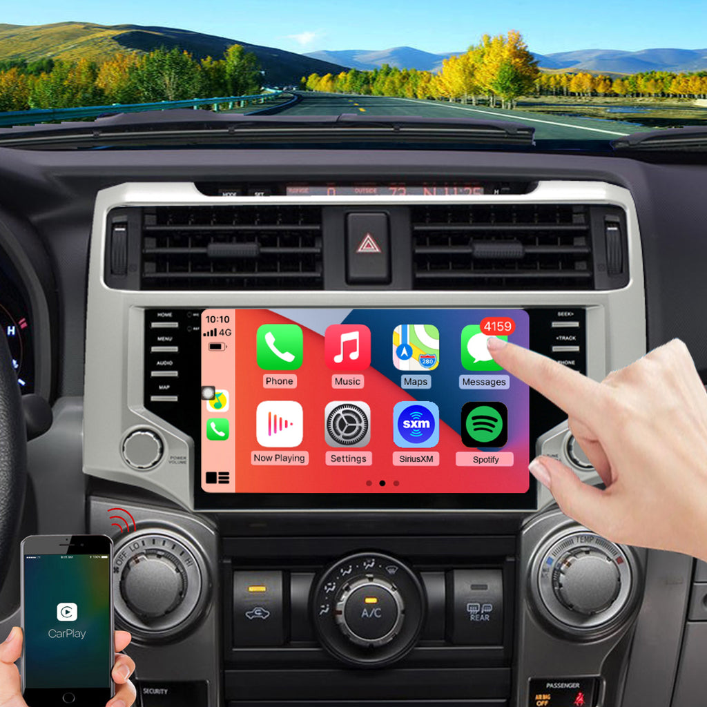 for Toyota 4Runner 2011-2019 Radio upgrade,9-inch QLED  8-Core CPU,touch screen Stereo,Wireless CarPlay & Android Auto,Free camera