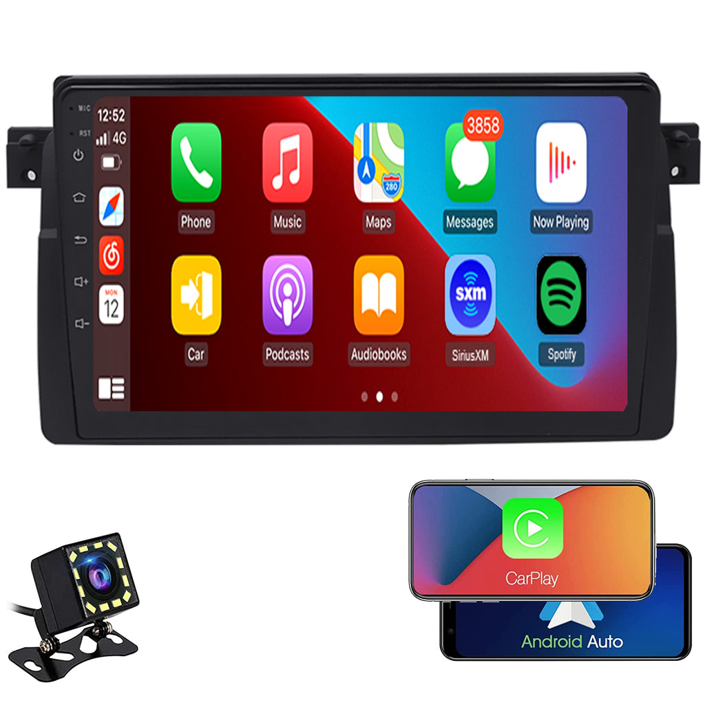 BMW E46 Android 12 Apple CarPlay & Android Auto Car Stereo