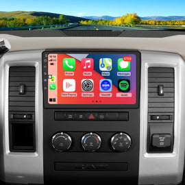 For Dodge RAM 2009-2012 Radio upgrade,10.1-inch QLED 8-Core CPU,touch screen Stereo,Wireless CarPlay & Android Auto,Free camera