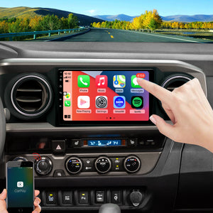 For Toyota Tacoma 2016-2023 Radio upgrade,9-inch QLED  8-Core CPU,touch screen Stereo,Wireless CarPlay & Android Auto,keep OEM Controls