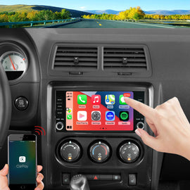 Dodge Avenger Radio upgrade 2008-2014 CarPlay Stereo Screen-Topdisplay 2008 2009 2010 2011 2012 2013 2014 Replacement Headunit Apple Android Auto Accessories Pantalla Estéreo 