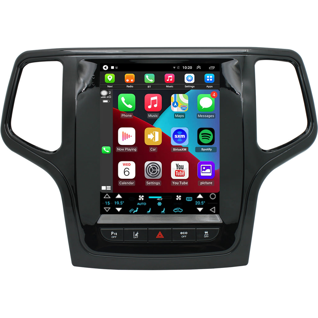 for Jeep Grand Cherokee 2014-2017 Radio upgrade,9.7-inch QLED 8-Core CPU,touch screen Stereo,Wireless CarPlay & Android Auto,keep OEM Controls