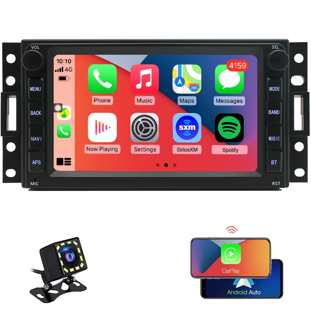 for Chevrolet Chevy Corvette C6 2005-2013 Radio upgrade,7-inch QLED  8-Core CPU,touch screen Stereo,Wireless CarPlay & Android Auto，Free camera