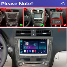 Load image into Gallery viewer, Lexus IS250 IS350 Radio Upgrade 2006-2013 Android Stereo Replacement Build in Wireless carplay Android Auto Bluetooth Wifi Free camera