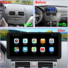 Load image into Gallery viewer, Android 13 Car Stereo 10.5&quot; Car Touch Screen for Mercedes Benz C Class W204 C200,C230,C250,C300,C350 2008 to 2010 Year, with Wireless Carplay Android Auto