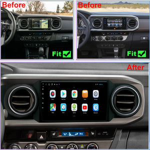 For Toyota Tacoma 2016-2023 Radio upgrade,9-inch QLED  8-Core CPU,touch screen Stereo,Wireless CarPlay & Android Auto,keep OEM Controls