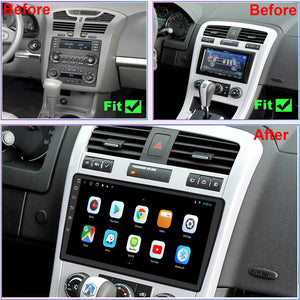 Chevy Malibu Radio upgrade 2004-2012 CarPlay Stereo Screen - Topdisplay 2004 2005 2006 2007 2008 2009 2010 2011 2012 Chevrolet Replacement Headunit Apple Android Auto Accessories Pantalla Estéreo