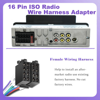 For Volvo VNL 2004-2016 Radio Upgrade, 5-Inch Touch Screen Stereo, Wireless CarPlay, Free Camera