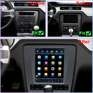 For Ford Mustang 2010-2014 Radio upgrade,9.7-inch QLED 8-Core CPU,touch screen Stereo,Wireless CarPlay & Android Auto,Free camera