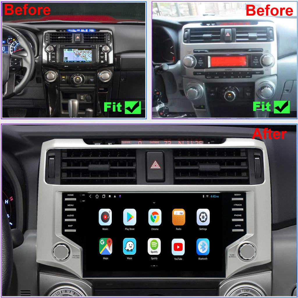 for Toyota 4Runner 2020-2023 Radio upgrade,9-inch QLED  8-Core CPU,touch screen Stereo,Wireless CarPlay & Android Auto,keep OEM Controls