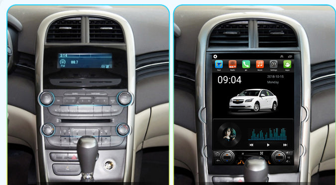 for Chevrolet Chevy Malibu 2013-2015 Radio upgrade,12.1-inch QLED 8-Core CPU,touch screen Stereo,Wireless CarPlay & Android Auto,keep OEM Controls