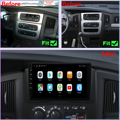 Dodge RAM Radio upgrade 2002-2005 CarPlay Stereo Screen - Topdisplay 2002 2003 2004 2005 Replacement Headunit Apple Android Auto Accessories Pantalla Estéreo
