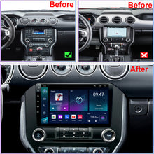 Load image into Gallery viewer, Ford Mustang Radio Upgrade 2015-2020 manual AC Stereo IPS Touch Screen Bluetooth WiFi GPS Navigation