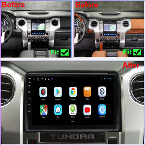 For Toyota Tundra 2014-2020 Radio upgrade,10.1-inch QLED 8-Core CPU,touch screen Stereo,Wireless CarPlay & Android Auto,keep OEM Controls