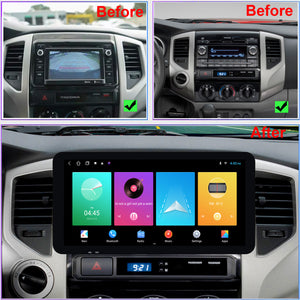 For Toyota Tacoma 2005-2015 Radio upgrade,10.5-inch QLED  8-Core CPU,touch screen Stereo,Wireless CarPlay & Android Auto,keep OEM Controls