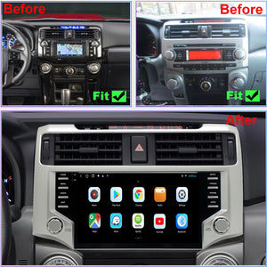 For Toyota 4Runner 2011-2019 Radio upgrade,9-inch QLED  8-Core CPU,touch screen Stereo,Wireless CarPlay & Android Auto,Free camera