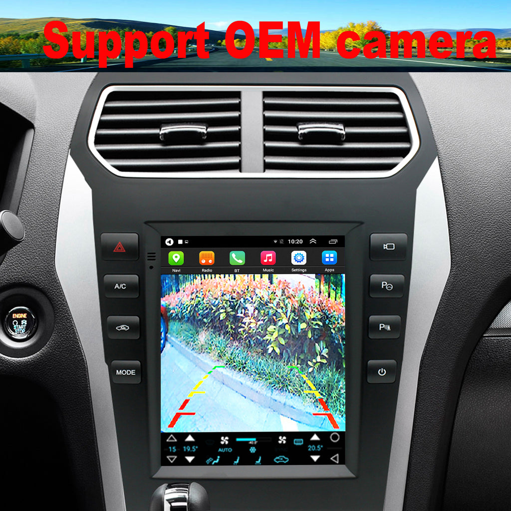 for Ford Explorer 2011-2019 Radio upgrade,9.7-inch QLED  8-Core CPU,touch screen Stereo,Wireless CarPlay & Android Auto,keep OEM Controls