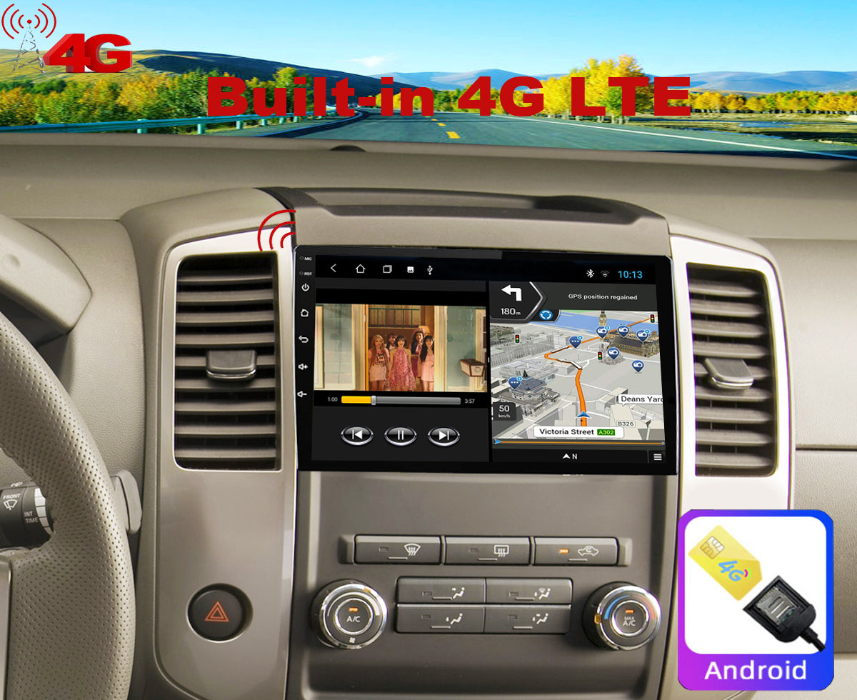 For Nissan Frontier 2009-2012 Radio upgrade,9-inch QLED 8-Core CPU,touch screen Stereo,Wireless CarPlay & Android Auto,keep OEM Controls