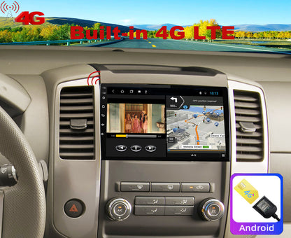 For Nissan Frontier 2009-2012 Radio upgrade,9-inch QLED 8-Core CPU,touch screen Stereo,Wireless CarPlay & Android Auto,keep OEM Controls