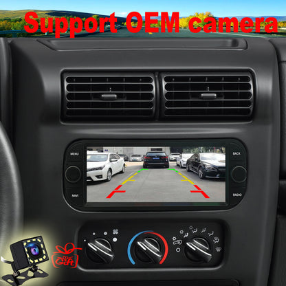 Dodge Caravan Radio upgrade 2002-2007 CarPlay Stereo Screen-Topdisplay 2002 2003 2004 2005 2006 2007 Replacement Headunit Apple Android Auto Accessories Pantalla Estéreo 