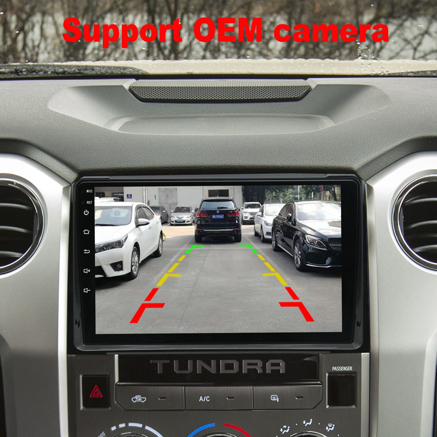 For Toyota Tundra 2014-2020 Radio upgrade,10.1-inch QLED 8-Core CPU,touch screen Stereo,Wireless CarPlay & Android Auto,keep OEM Controls
