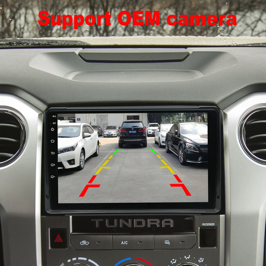 for Toyota Tundra 2014-2020 Radio upgrade,10-inch QLED 8-Core CPU,touch screen Stereo,Wireless CarPlay & Android Auto,keep OEM Controls
