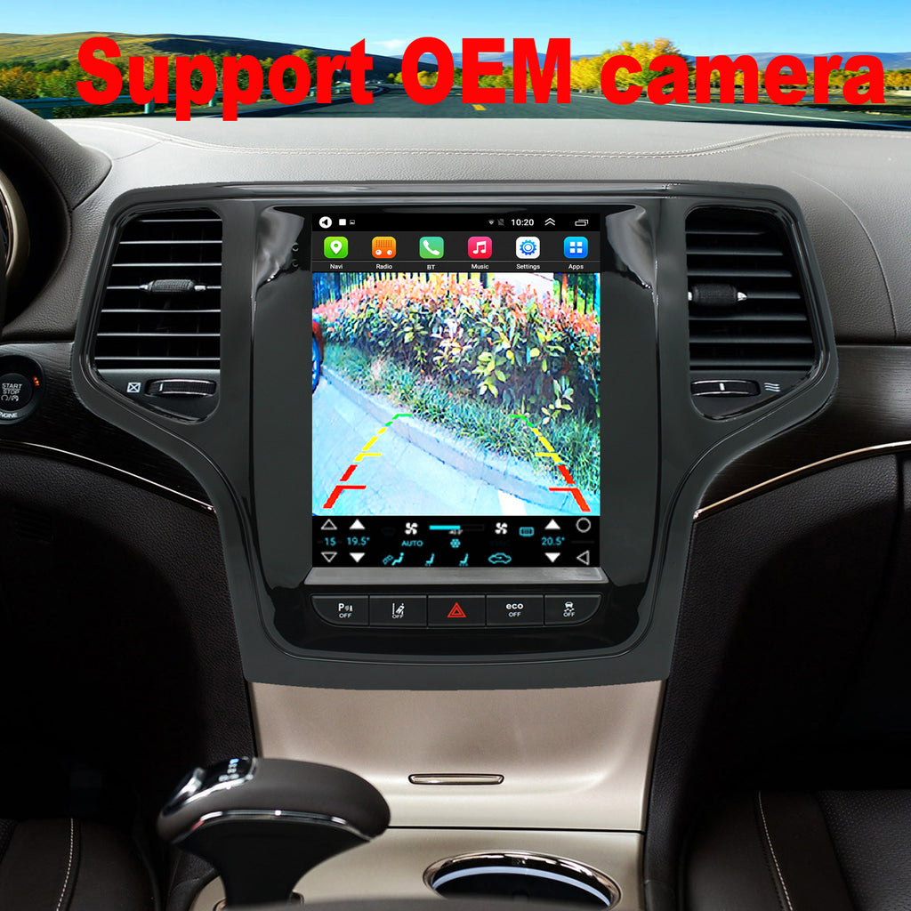 for Jeep Grand Cherokee 2014-2017 Radio upgrade,9.7-inch QLED 8-Core CPU,touch screen Stereo,Wireless CarPlay & Android Auto,keep OEM Controls