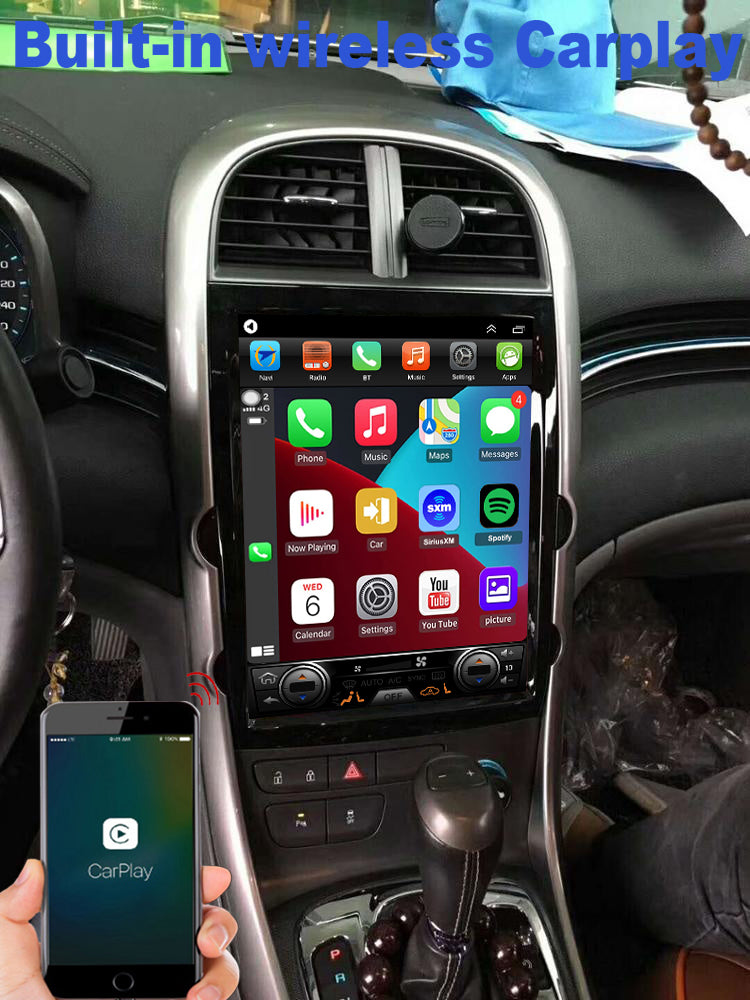 for Chevrolet Chevy Malibu 2013-2015 Radio upgrade,12.1-inch QLED 8-Core CPU,touch screen Stereo,Wireless CarPlay & Android Auto,keep OEM Controls