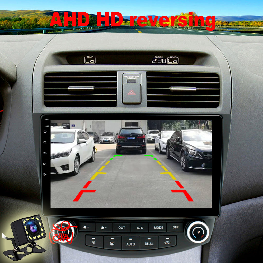 for Honda Accord 7th Gen 2003-2007 Radio upgrade,10.1-inch QLED 8-Core CPU,touch screen Stereo,Wireless CarPlay & Android Auto,keep OEM Controls