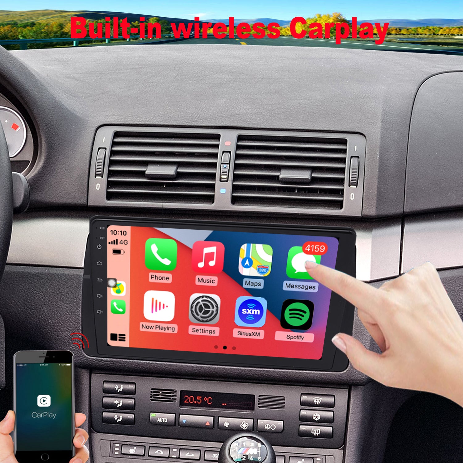 Apple CarPlay & Android Auto BMW E46 Head Unit – Webbys