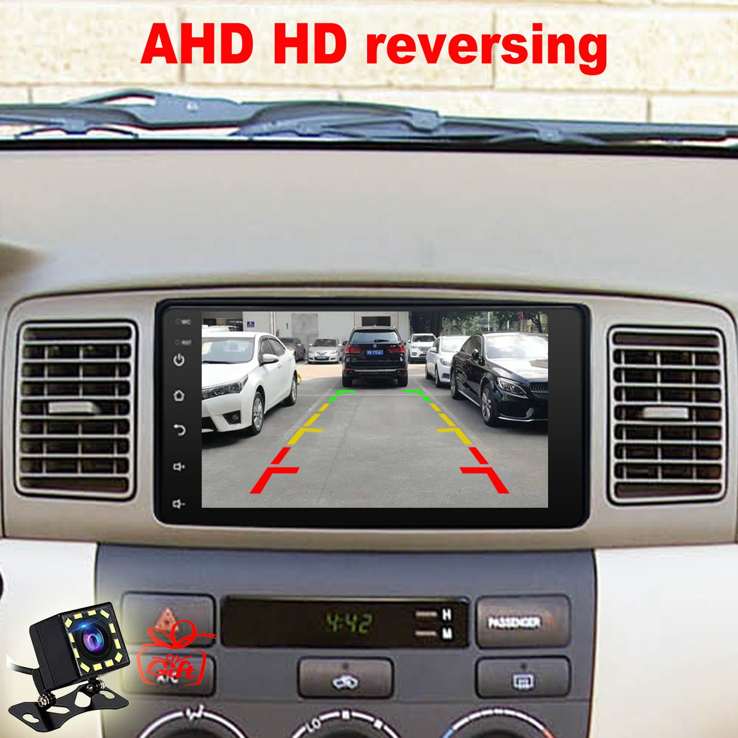 For Toyota Highlander 2001-2007 Radio upgrade,7-inch QLED  8-Core CPU,touch screen Stereo,Wireless CarPlay & Android Auto,keep OEM Controls