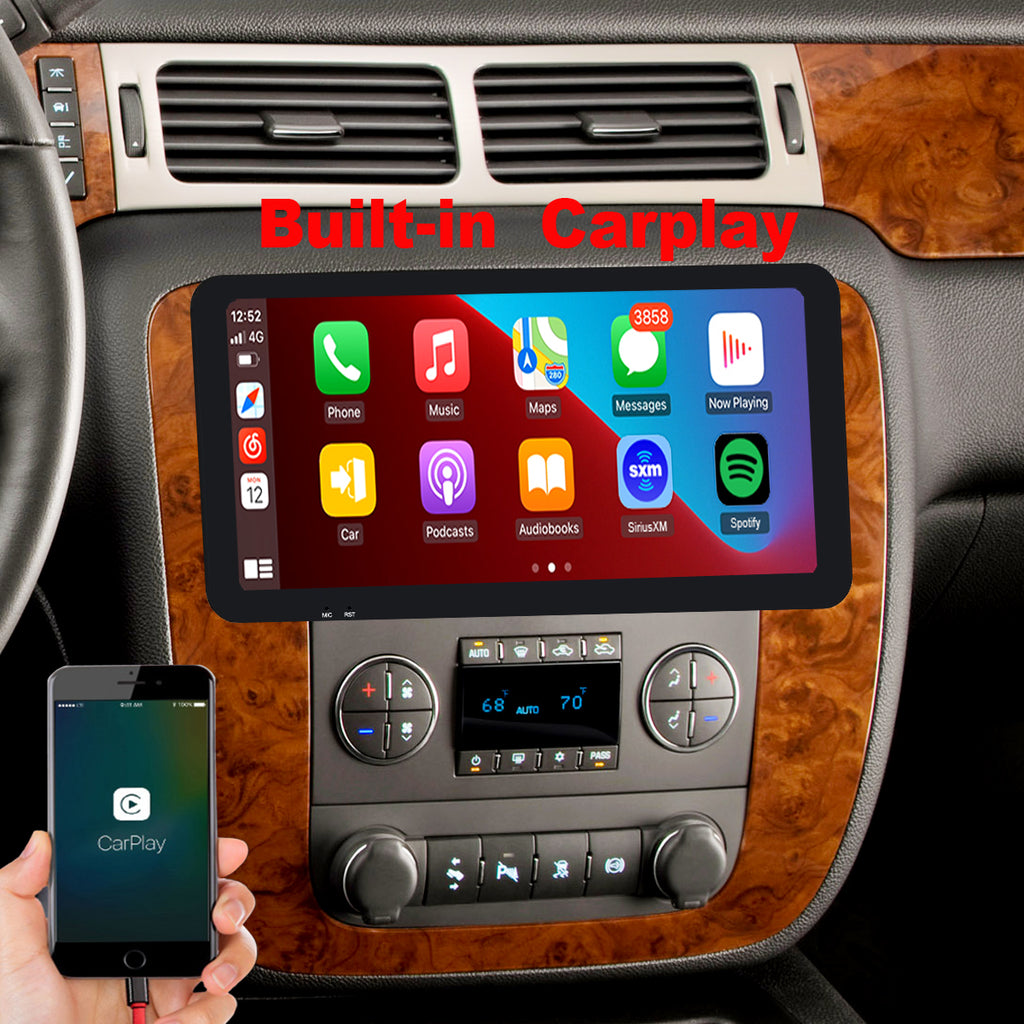 for Chevrolet Chevy Express 2007-2013 Radio upgrade,10.5-inch QLED 8-Core CPU,touch screen Stereo,Wireless CarPlay & Android Auto,Free camera