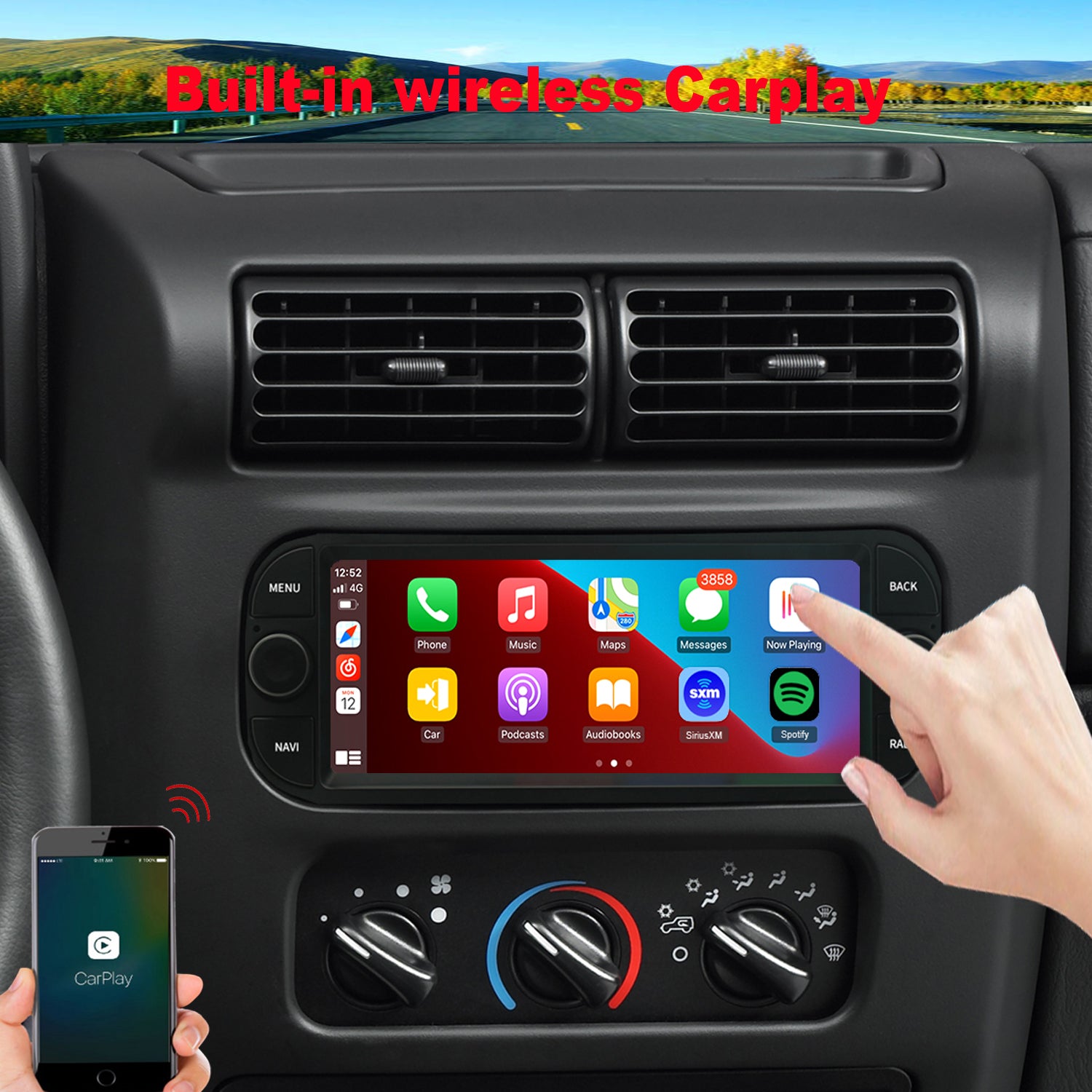 Dodge Viper radio 2002-2005 CarPlay 6.8