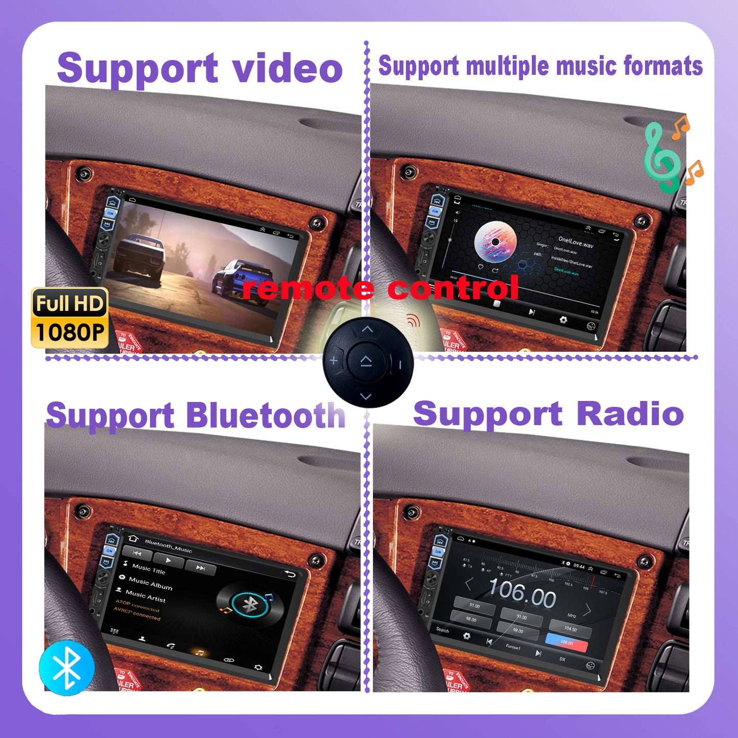 For Volvo VNL 2004-2016 Radio Upgrade, 7-Inch Touch Screen Stereo, Wireless CarPlay, Free Camera
