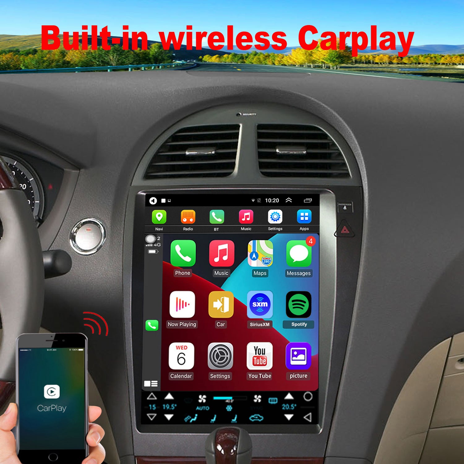 Lexus ES330 ES300 Radio Upgrade 2007-2012 Android Navigation Carplay –  Topdisplay