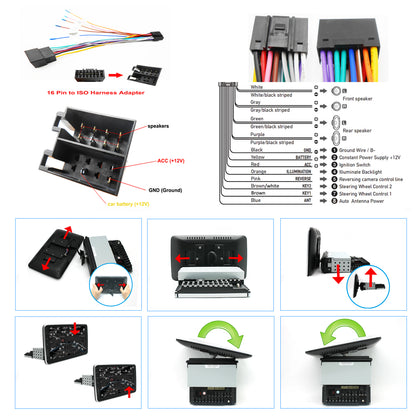 For Volvo VNL 2004-2016 Radio Upgrade, 10.1-Inch Android Touch Screen Stereo Replacement, Wireless CarPlay, Free Camera