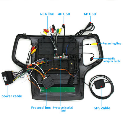 For Jeep Grand Cherokee 2014-2017 Radio upgrade,9.7-inch QLED 8-Core CPU,touch screen Stereo,Wireless CarPlay & Android Auto,keep OEM Controls