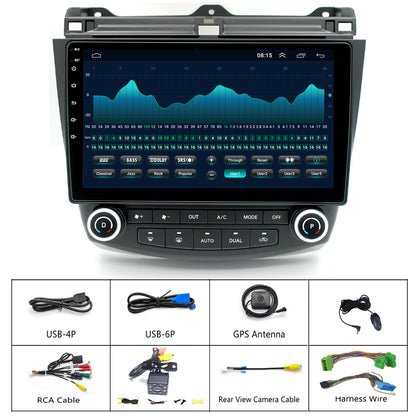 Honda Accord 7th Gen Radio upgrade 2003-2007 CarPlay Stereo Screen - Topdisplay 2003 2004 2005 2006 2007 Replacement Headunit Apple Android Auto Accessories Pantalla Estéreo